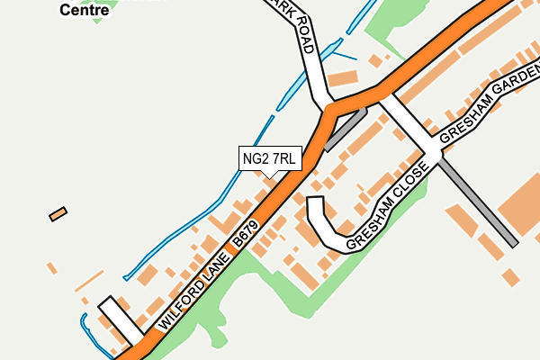 NG2 7RL map - OS OpenMap – Local (Ordnance Survey)