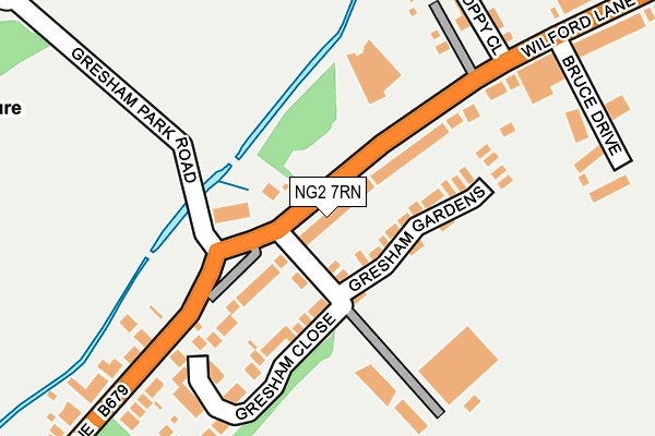 NG2 7RN map - OS OpenMap – Local (Ordnance Survey)