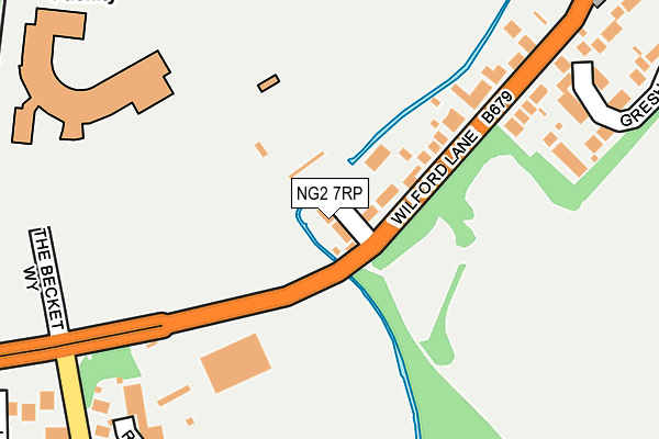 NG2 7RP map - OS OpenMap – Local (Ordnance Survey)
