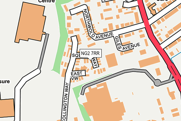 NG2 7RR map - OS OpenMap – Local (Ordnance Survey)