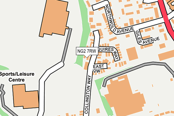 NG2 7RW map - OS OpenMap – Local (Ordnance Survey)