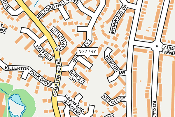 NG2 7RY map - OS OpenMap – Local (Ordnance Survey)