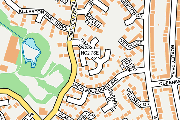 NG2 7SE map - OS OpenMap – Local (Ordnance Survey)