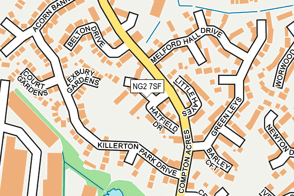 NG2 7SF map - OS OpenMap – Local (Ordnance Survey)