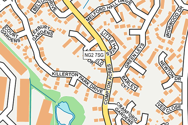 NG2 7SG map - OS OpenMap – Local (Ordnance Survey)