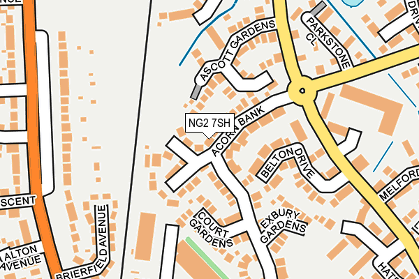 NG2 7SH map - OS OpenMap – Local (Ordnance Survey)