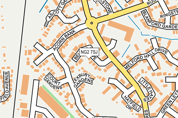 NG2 7SJ map - OS OpenMap – Local (Ordnance Survey)