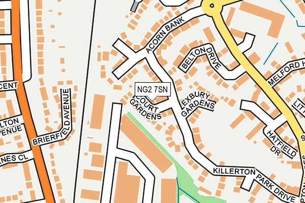 NG2 7SN map - OS OpenMap – Local (Ordnance Survey)