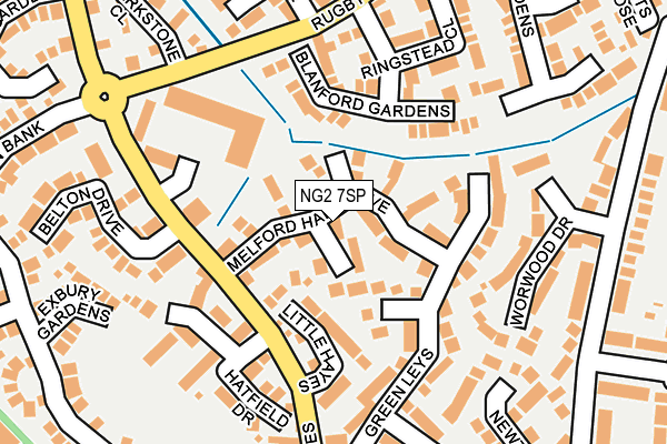 NG2 7SP map - OS OpenMap – Local (Ordnance Survey)