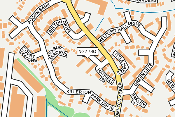 NG2 7SQ map - OS OpenMap – Local (Ordnance Survey)
