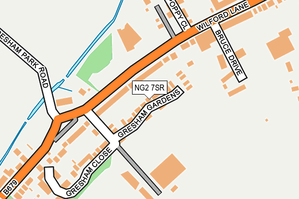 NG2 7SR map - OS OpenMap – Local (Ordnance Survey)