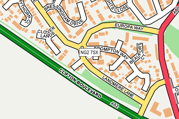 NG2 7SX map - OS OpenMap – Local (Ordnance Survey)
