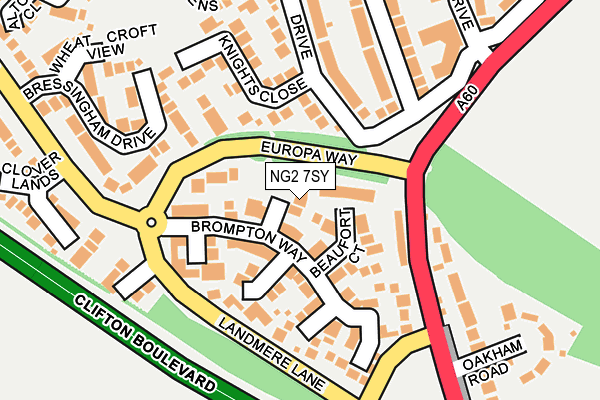 NG2 7SY map - OS OpenMap – Local (Ordnance Survey)