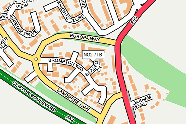 NG2 7TB map - OS OpenMap – Local (Ordnance Survey)