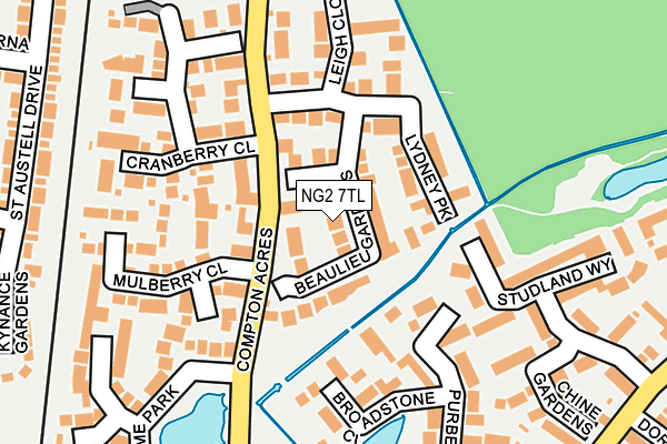 NG2 7TL map - OS OpenMap – Local (Ordnance Survey)