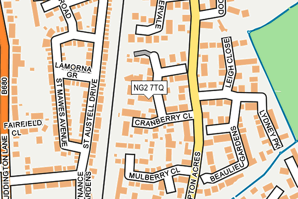 NG2 7TQ map - OS OpenMap – Local (Ordnance Survey)