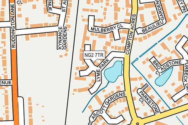 NG2 7TR map - OS OpenMap – Local (Ordnance Survey)