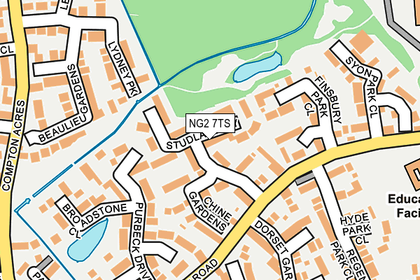 NG2 7TS map - OS OpenMap – Local (Ordnance Survey)