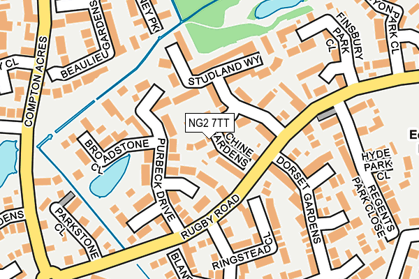 NG2 7TT map - OS OpenMap – Local (Ordnance Survey)