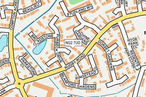 NG2 7UD map - OS OpenMap – Local (Ordnance Survey)