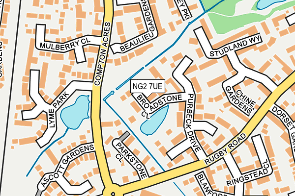 NG2 7UE map - OS OpenMap – Local (Ordnance Survey)