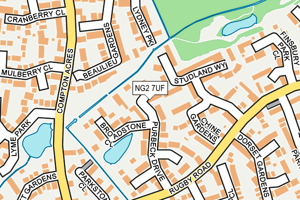 NG2 7UF map - OS OpenMap – Local (Ordnance Survey)