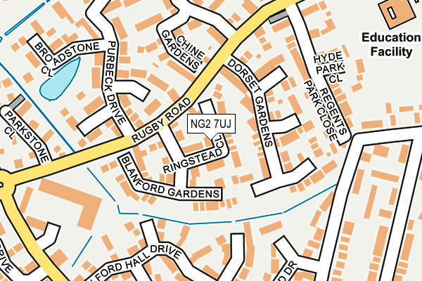 NG2 7UJ map - OS OpenMap – Local (Ordnance Survey)