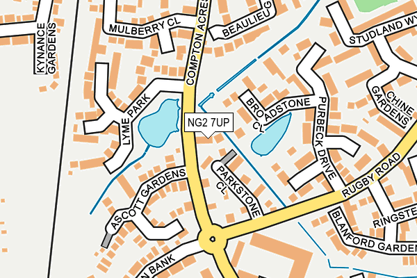 NG2 7UP map - OS OpenMap – Local (Ordnance Survey)