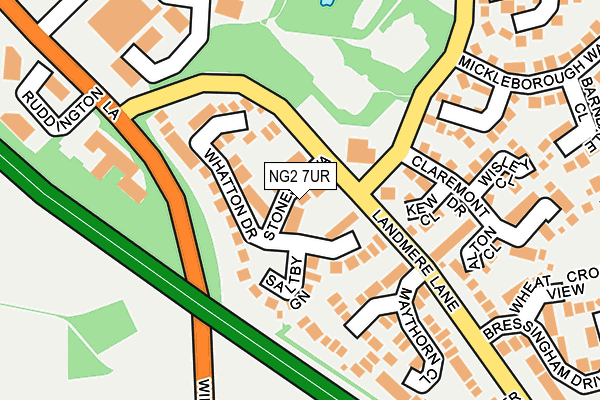 NG2 7UR map - OS OpenMap – Local (Ordnance Survey)