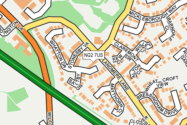 NG2 7US map - OS OpenMap – Local (Ordnance Survey)