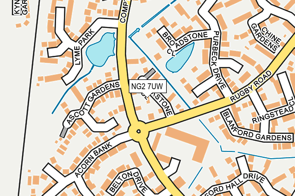 NG2 7UW map - OS OpenMap – Local (Ordnance Survey)