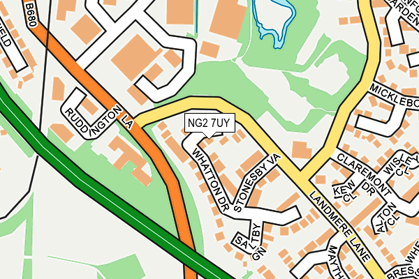 NG2 7UY map - OS OpenMap – Local (Ordnance Survey)