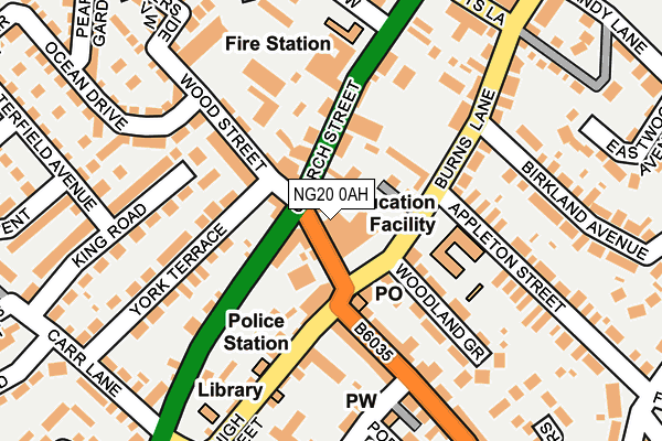 NG20 0AH map - OS OpenMap – Local (Ordnance Survey)