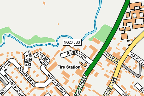 NG20 0BS map - OS OpenMap – Local (Ordnance Survey)