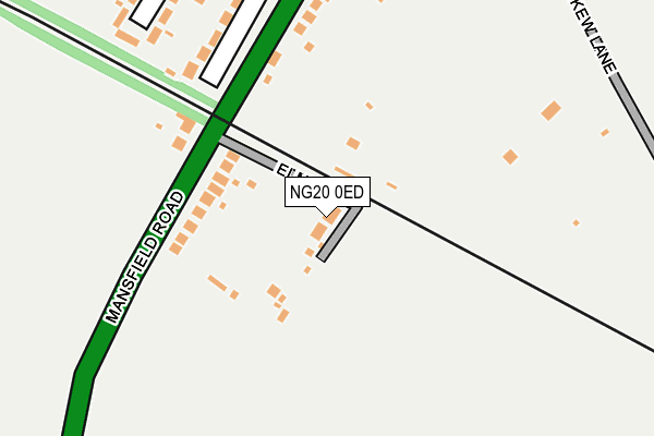 NG20 0ED map - OS OpenMap – Local (Ordnance Survey)