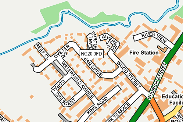 NG20 0FD map - OS OpenMap – Local (Ordnance Survey)