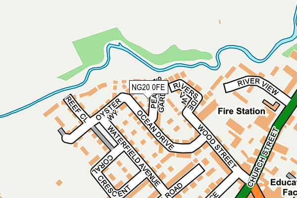 NG20 0FE map - OS OpenMap – Local (Ordnance Survey)