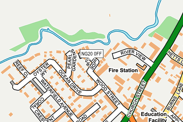 NG20 0FF map - OS OpenMap – Local (Ordnance Survey)