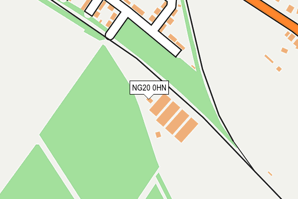 NG20 0HN map - OS OpenMap – Local (Ordnance Survey)