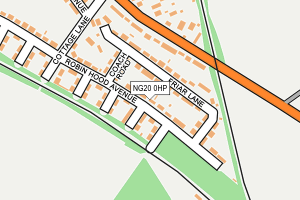 NG20 0HP map - OS OpenMap – Local (Ordnance Survey)
