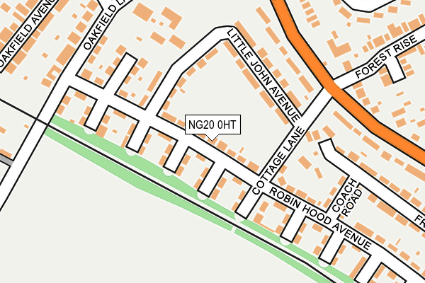 NG20 0HT map - OS OpenMap – Local (Ordnance Survey)