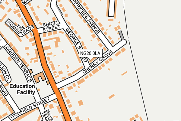 NG20 0LA map - OS OpenMap – Local (Ordnance Survey)