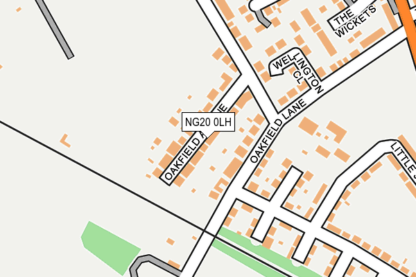 NG20 0LH map - OS OpenMap – Local (Ordnance Survey)