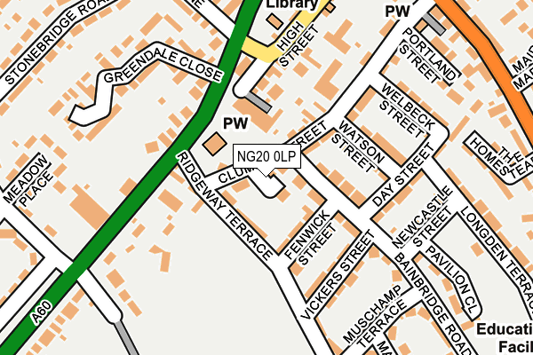 NG20 0LP map - OS OpenMap – Local (Ordnance Survey)