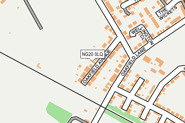 NG20 0LQ map - OS OpenMap – Local (Ordnance Survey)