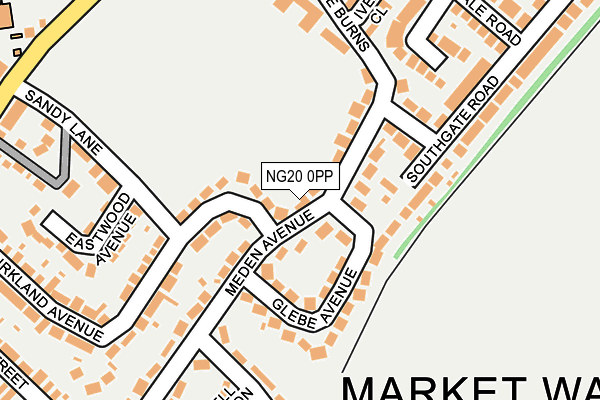 NG20 0PP map - OS OpenMap – Local (Ordnance Survey)