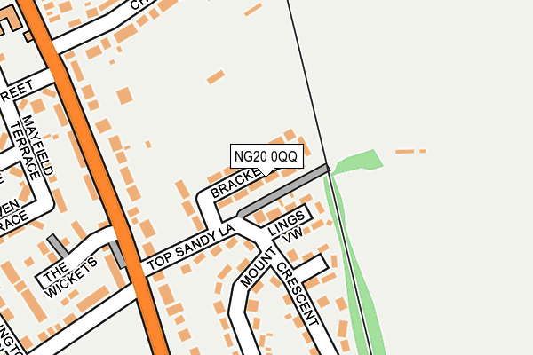NG20 0QQ map - OS OpenMap – Local (Ordnance Survey)