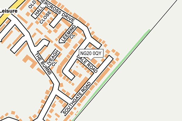 NG20 0QY map - OS OpenMap – Local (Ordnance Survey)