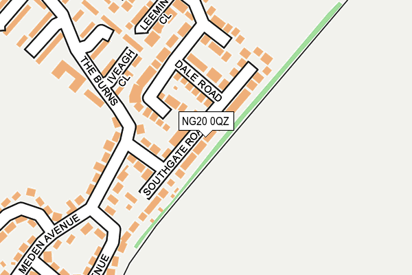 NG20 0QZ map - OS OpenMap – Local (Ordnance Survey)