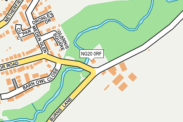 NG20 0RF map - OS OpenMap – Local (Ordnance Survey)